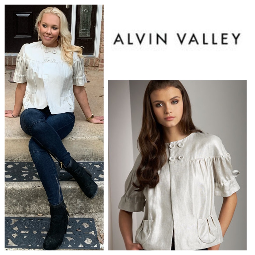 Alvin Valley Metallic Cropped Jacket Sz.4 /36